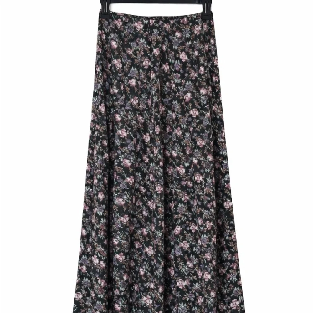 Coco Blue Women's Floral Button Front Midi Skirt Size Small